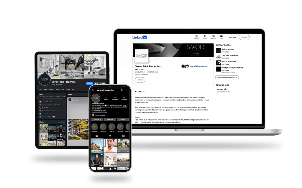 SAVOIR Social media (LinkedIn) account created by Best Social media management Company in Dubai | Start Tech