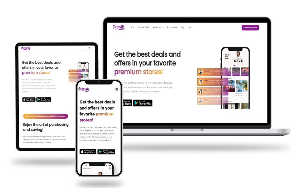 Premitto website developed by Start Tech | web development company in Dubai