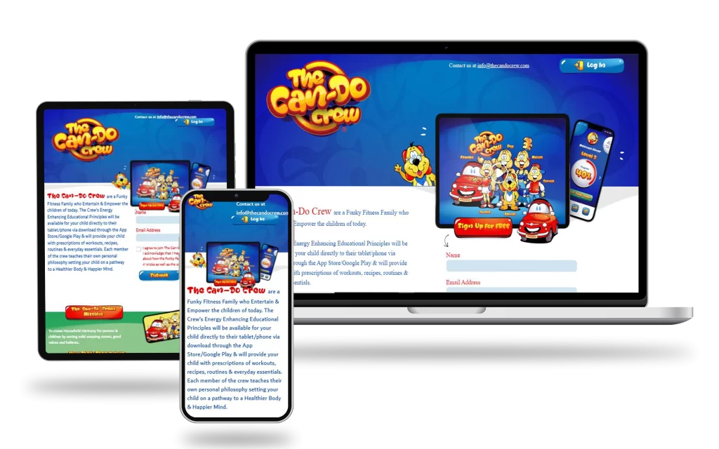 The can do crew website developed and designed by Start Tech | Web Development Agency in Dubai